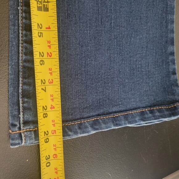 Code Bleu Soleil Curvy Bootcut Jeans Size 4 Cooper button and front studs - Picture 10 of 12
